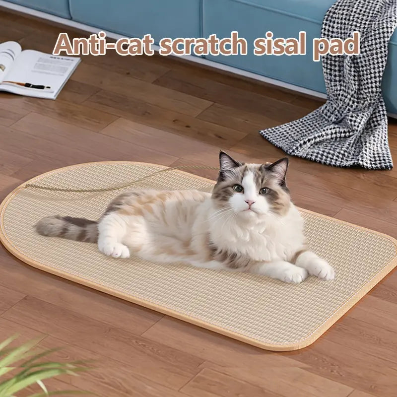 Ultimate Durable Cat Scratch Pads - Versatile Sisal Scratcher for All Cat Breeds - Easy to Use Wall & Sofa Claw Grinding Accessories