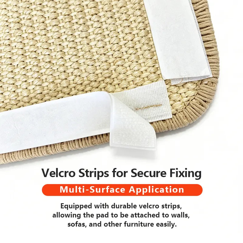 Ultimate Durable Cat Scratch Pads - Versatile Sisal Scratcher for All Cat Breeds - Easy to Use Wall & Sofa Claw Grinding Accessories
