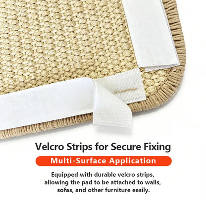 Ultimate Durable Cat Scratch Pads - Versatile Sisal Scratcher for All Cat Breeds - Easy to Use Wall & Sofa Claw Grinding Accessories