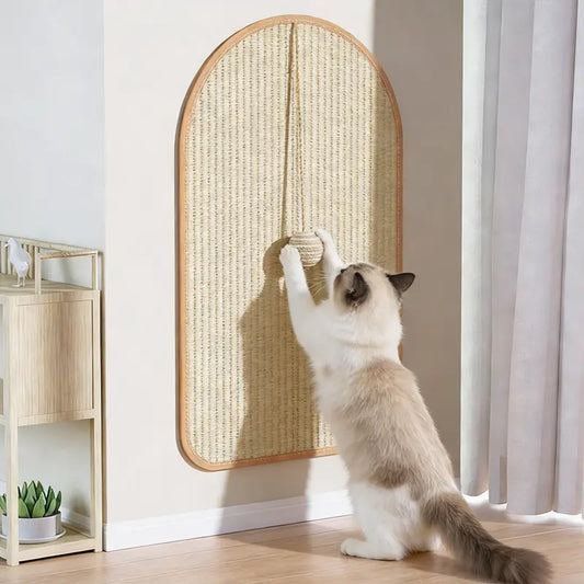 Ultimate Durable Cat Scratch Pads - Versatile Sisal Scratcher for All Cat Breeds - Easy to Use Wall & Sofa Claw Grinding Accessories