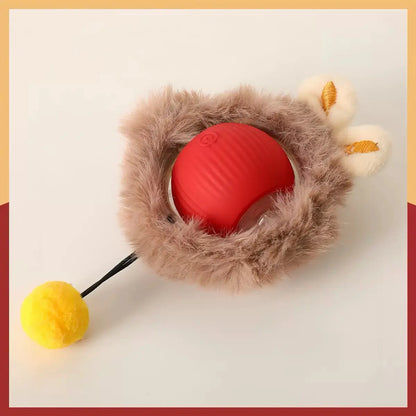 Cat&Dog Toy Interactive Ball with Bird Chirping Sound USB Rechargeable Anti-Depression Fun Gift for Cats&Dogs Smart Motion Sensor Anti-Lost Chew-Resistant Design Ultra-Quiet Operation Long-Lasting Battery Multi-Surface Compatibility,Dog Products, Cat Toys
