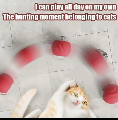 Cat&Dog Toy Interactive Ball with Bird Chirping Sound USB Rechargeable Anti-Depression Fun Gift for Cats&Dogs Smart Motion Sensor Anti-Lost Chew-Resistant Design Ultra-Quiet Operation Long-Lasting Battery Multi-Surface Compatibility,Dog Products, Cat Toys